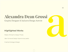 Tablet Screenshot of alexandradeangrossi.com